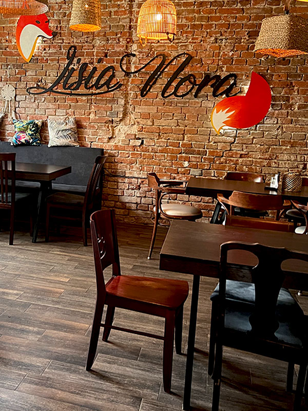 wnętrze restauracji Lisia Nora